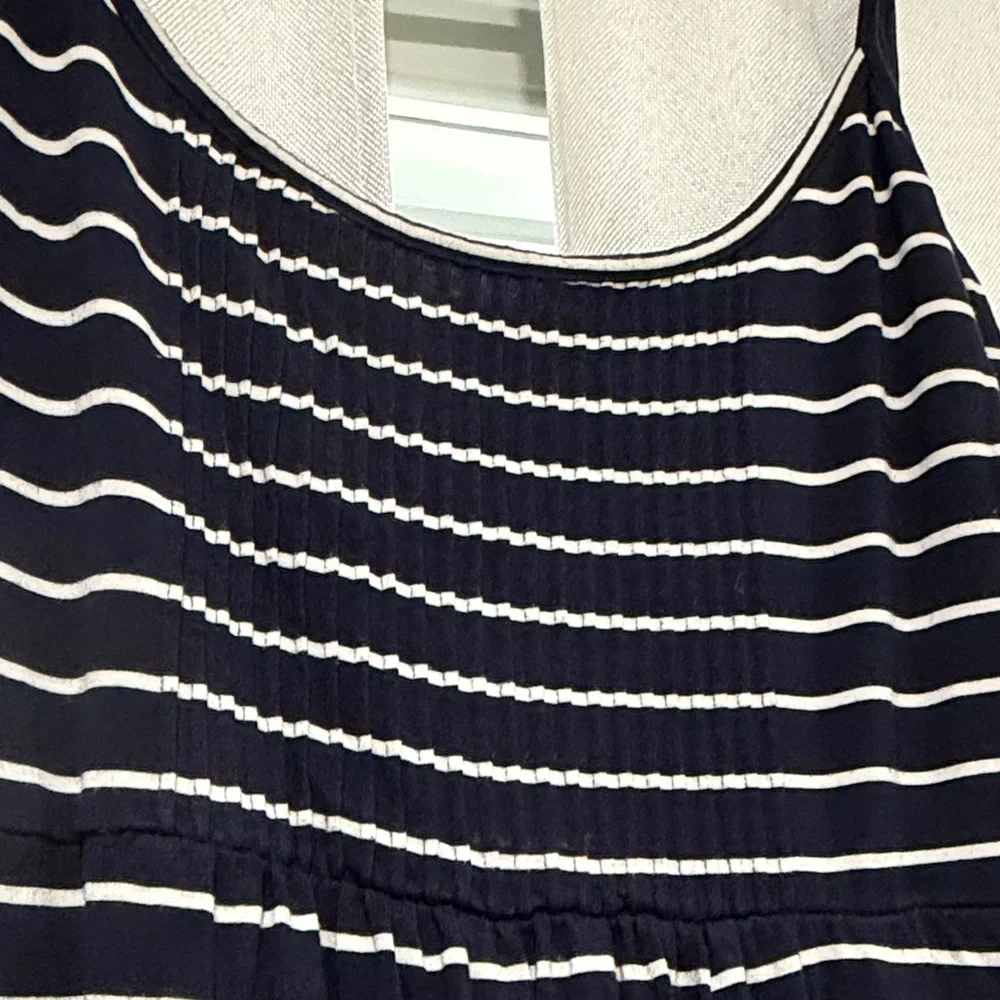 Calvin Klein Black and White Striped Maxi Dress - Picture 3 of 7